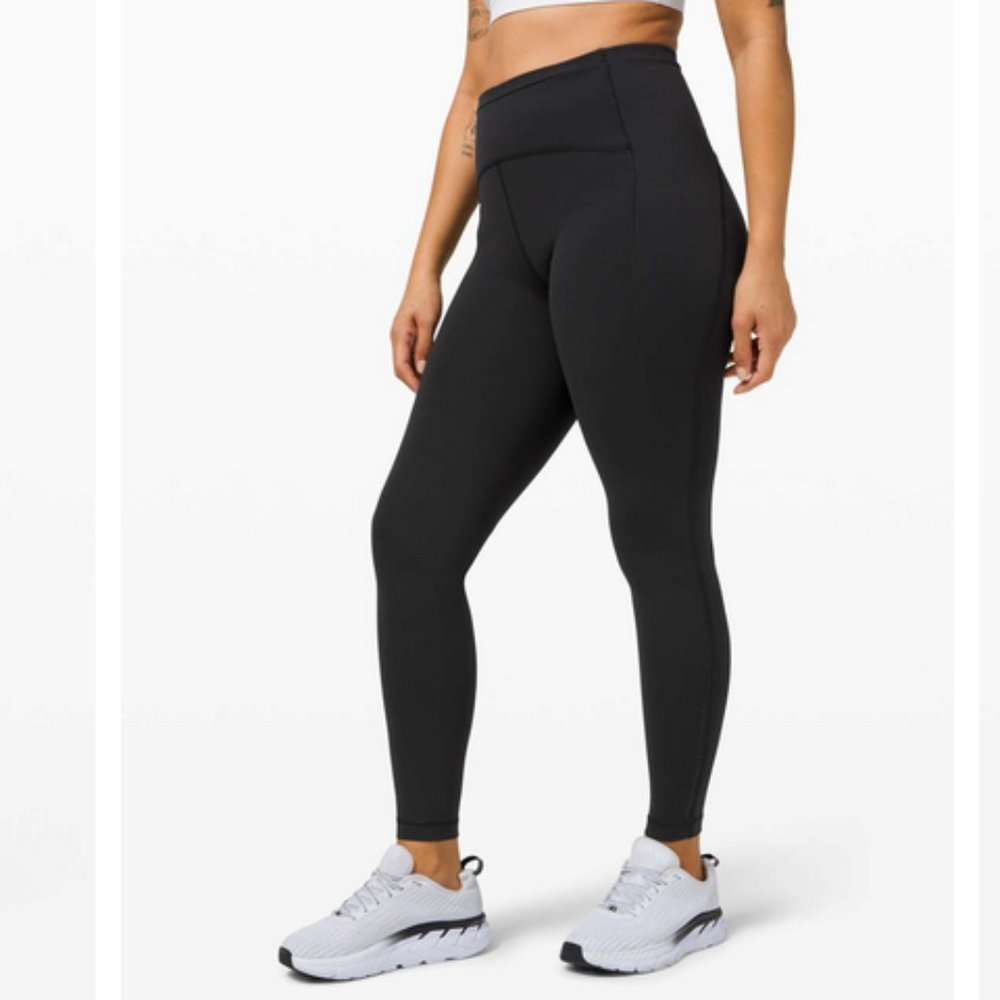 Lululemon Swift Speed High-Rise Brushed Tight 28" - Black - Size 6